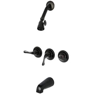 Yosemite 3-Handle 1-Spray Tub and Shower Faucet in Oil Rubbed Bronze (Valve Included)