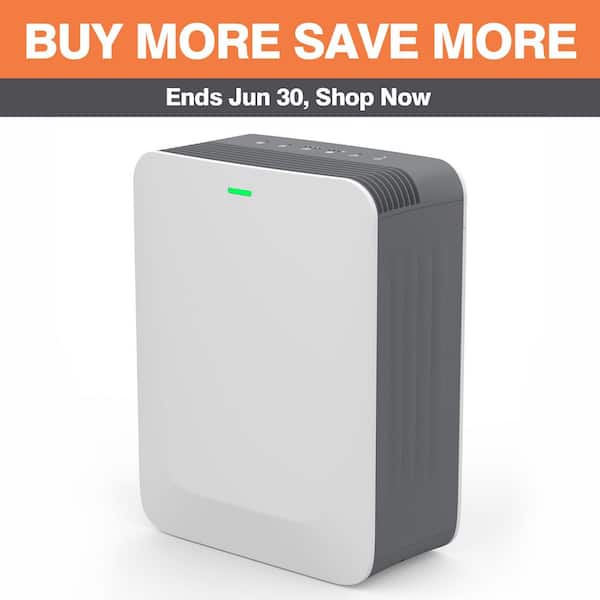Edendirect 1485 sq. ft.3-Speed HEPA-True Console Air Purifier in Whites,with True HEPA 3-Stage and Remove 99.97% Hair,Dust,Smoke
