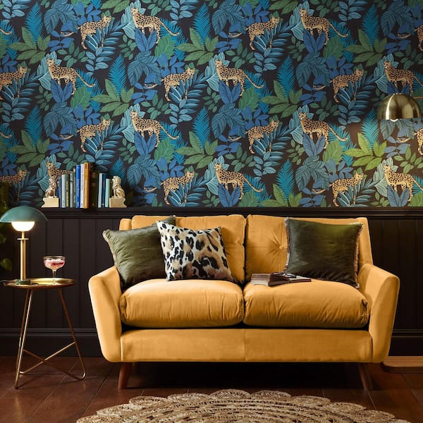 Cheetin Night Matte Non Woven Removable Paste The Wall Wallpaper Sample