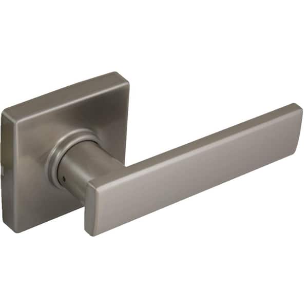 Defiant Westwood Satin Nickel Hall and Closet Door Lever with Square Rose