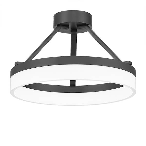Cohen Oil Rubbed Bronze LED Semi-Flush Mount