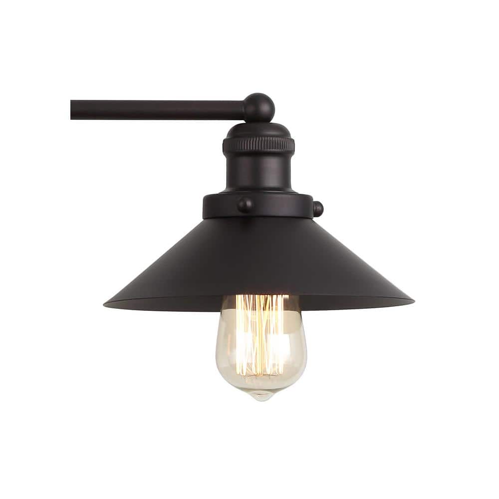 Elegant July Oil-Rubbed Bronze 3-Light Vanity Sconce with Clear Shade