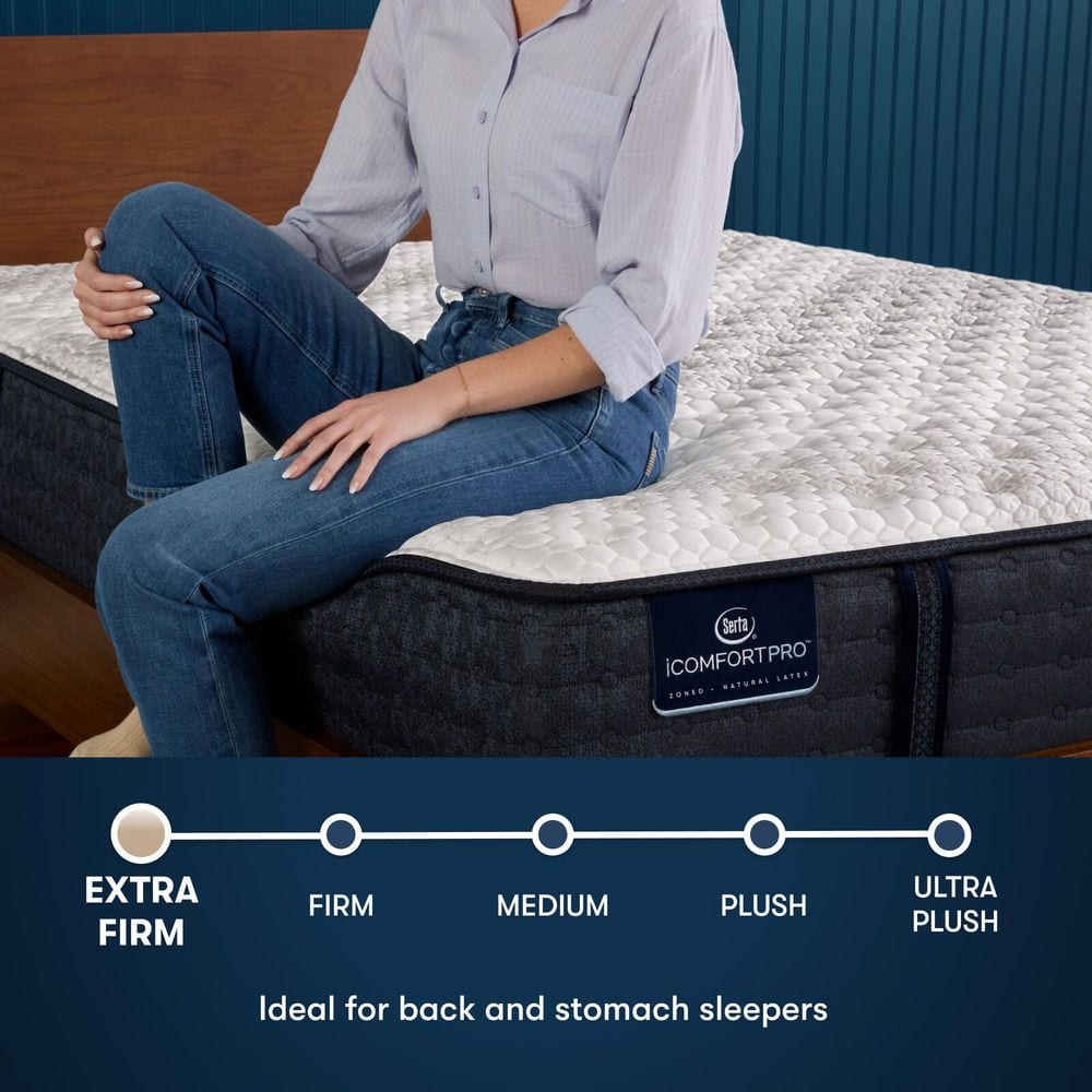 Queen Size Extra Firm Latex Foam Mattress with Cool-Touch Fabric
