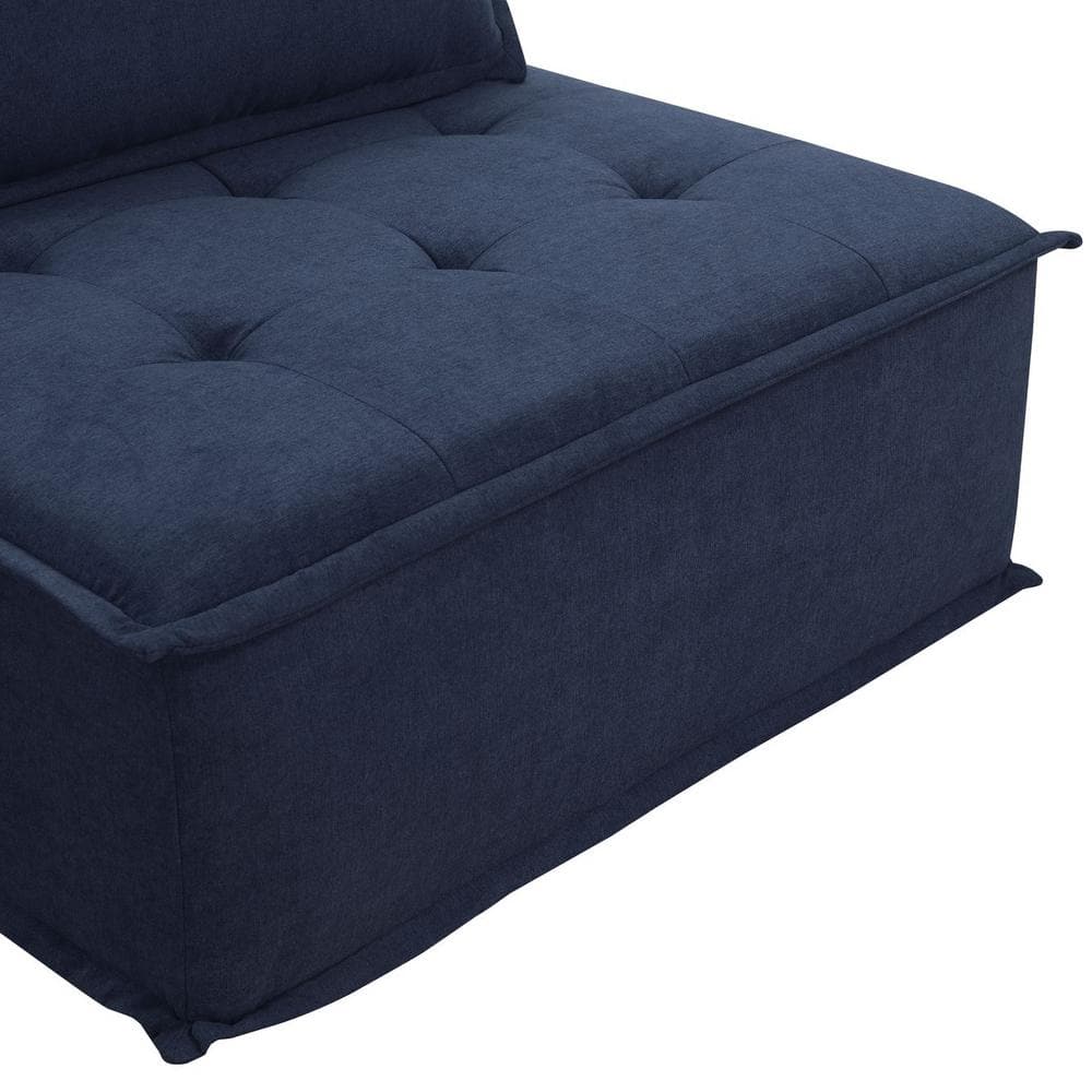 Modular Cube Seating in Durable Blue Linen 42" Square