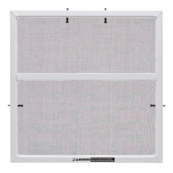 JELDWEN 32 in. x 62 in. White Aluminum Framed Window Screen with
