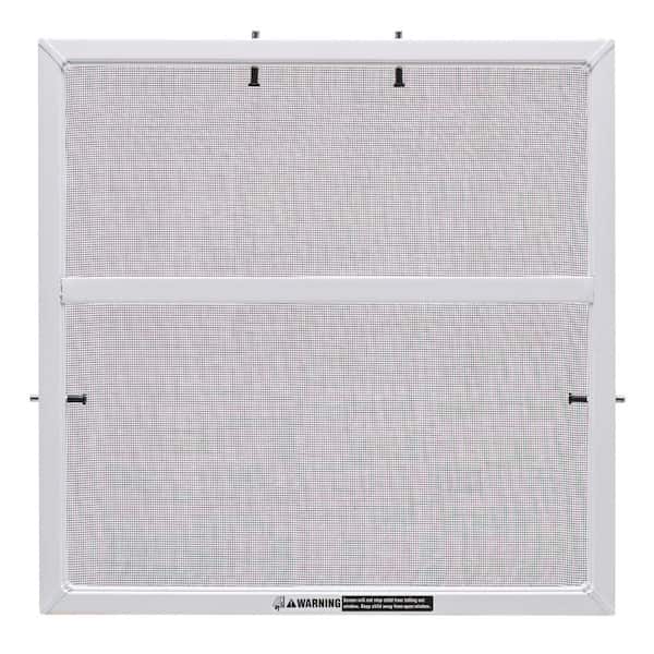 JELD-WEN 28 in. x 38 in. White Aluminum Framed Window Screen with Fiberglass Mesh Insect Screen