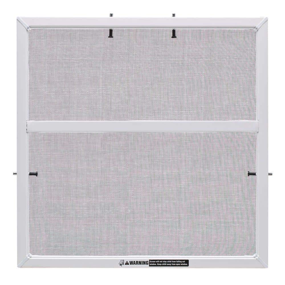 JELD-WEN 28 in. x 54 in. White Aluminum Framed Window Screen with  Fiberglass Mesh Insect Screen 479577 - The Home Depot