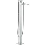 KOHLER Kelston 1-Handle Floor Mount Bath Filler with Hand Shower in