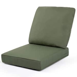 24 x 24 Replacement Outdoor Lounge Chair Cushion in Dark Green