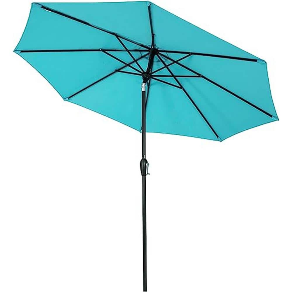 9 ft. Market Tilt Patio Umbrella Outdoor Table with Push Button and Crank i