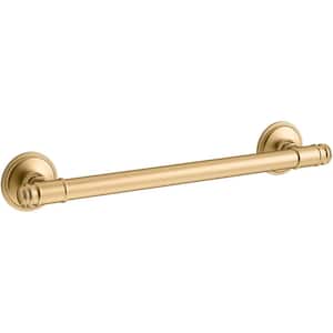 Eclectic 18 in. Grab Bar in Vibrant Brushed Moderne Brass