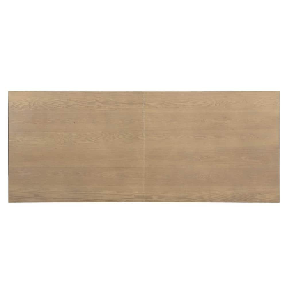 Evat 95" Light Ash Rubberwood Modern 8-Seater Dining Table