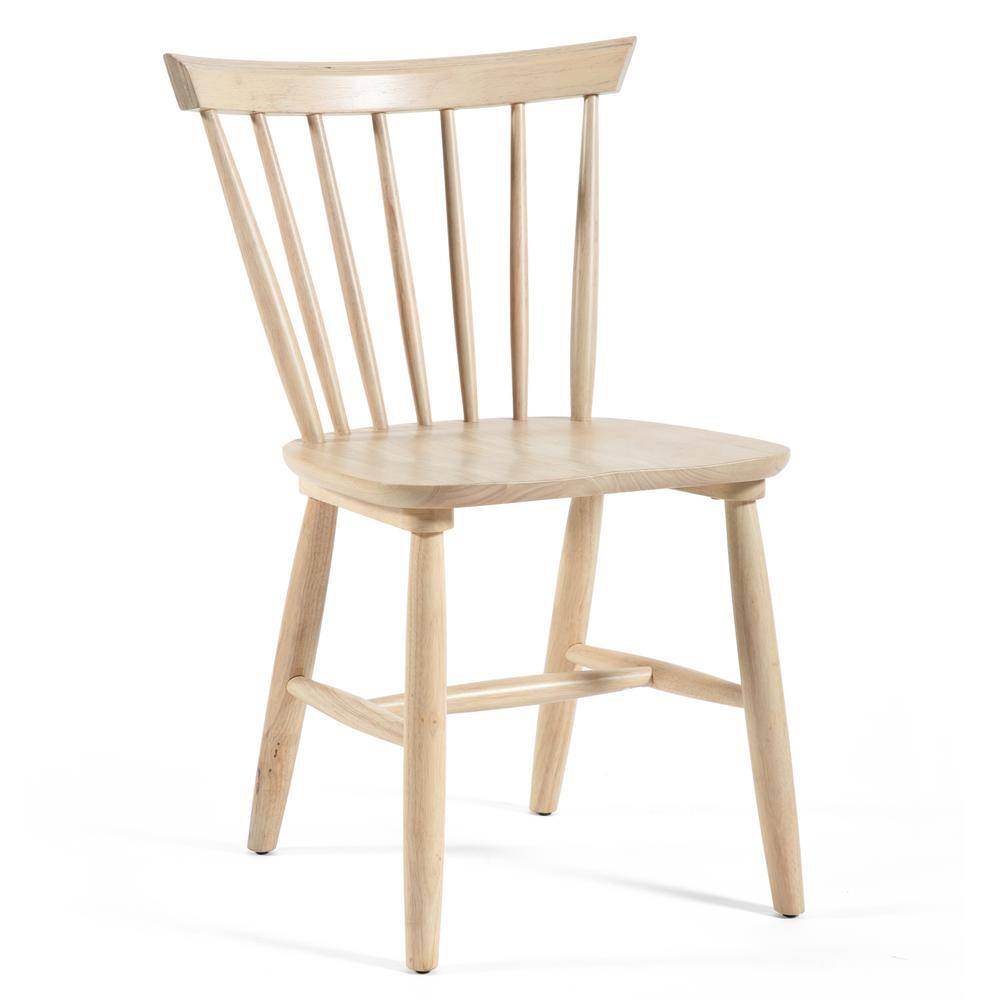 White Oak High Back Windsor Side Chair Set