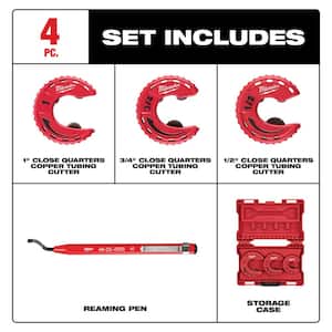 Close Quarters Tubing Cutter Set with Reaming Pen