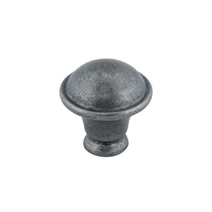 Nantes Collection 1-1/4 in. (32 mm) Pewter Traditional Cabinet Knob