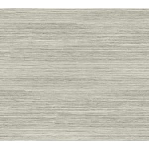 Fountain Grass Onyx Grey Matte Pre-pasted Paper Wallpaper 60.75 sq. ft