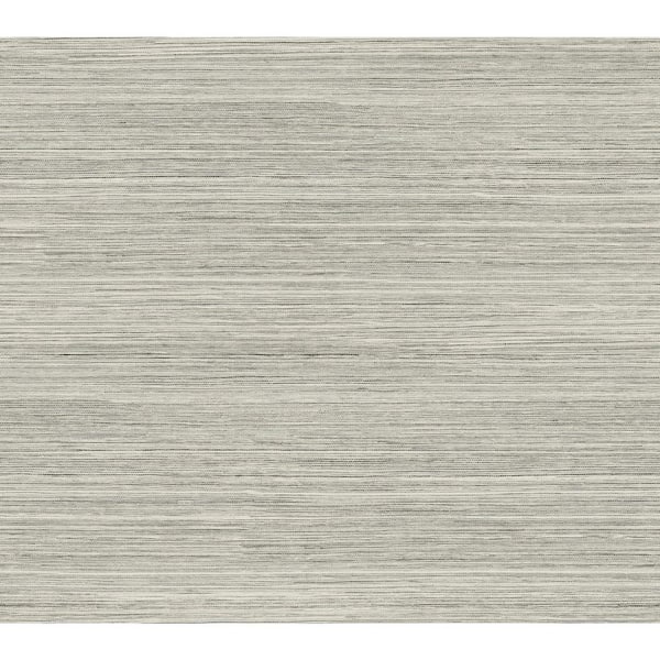 Fountain Grass Onyx Grey Matte Pre-pasted Paper Wallpaper 60.75 sq. ft