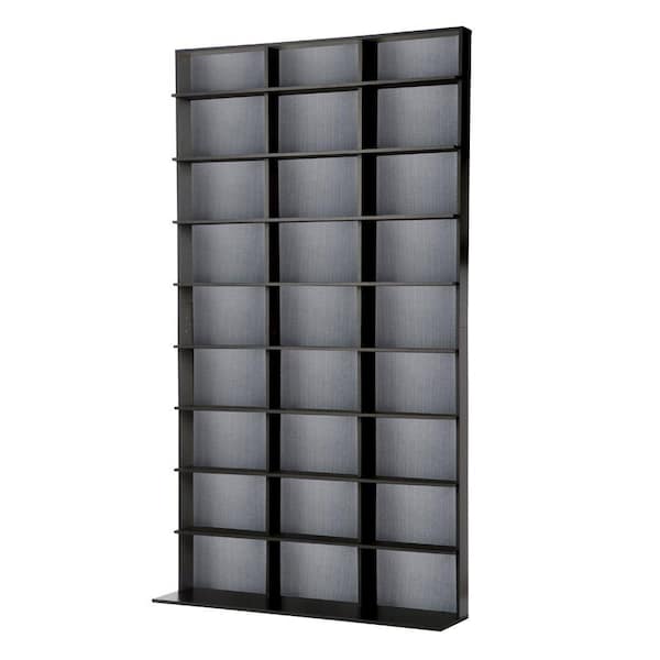 Atlantic Elite Media Storage Cabinet Large 837CD/531DVD/630BR Black