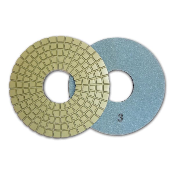 Unbranded Con-Shine 6 in. 5-Step Dry Diamond Polishing Pads Step 3