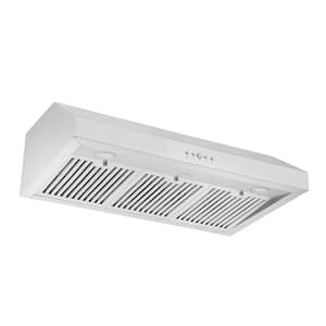 36 in. 440 CFM Ducted Under Cabinet Range Hood in Stainless Steel