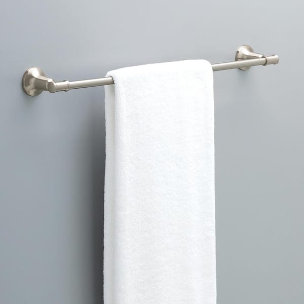 Chamberlain 24 in. Wall Mount Towel Bar Bath Hardware Accessory in Brushed Nickel