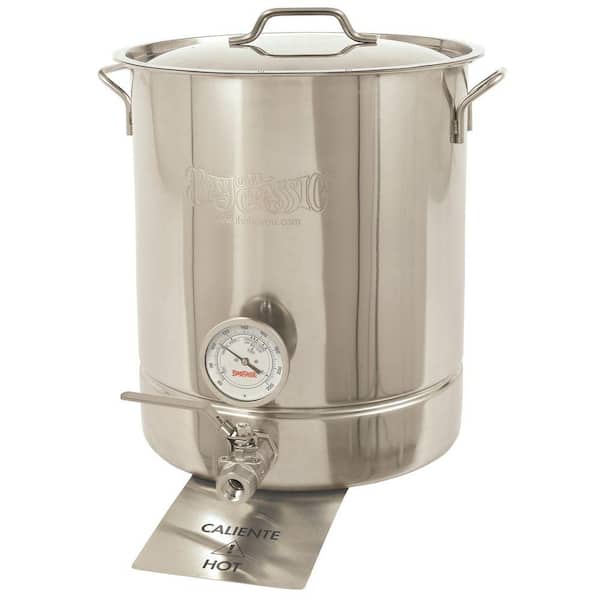 Bayou Classic Brew Kettle 64 qt. Stainless Steel Stock Pot with Lid