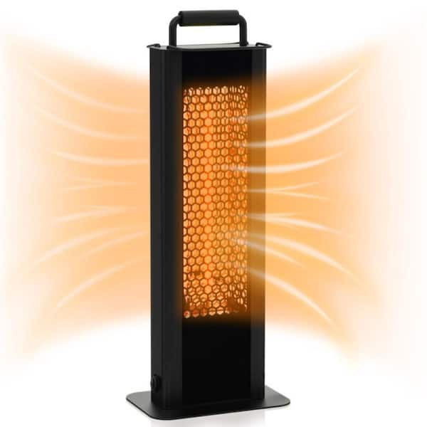700-Watt Gray Electric Oil Filled Radiator Space Heater Portable Mini 7 Fin Quiet Radiant Heater w Adjustable Thermostat
