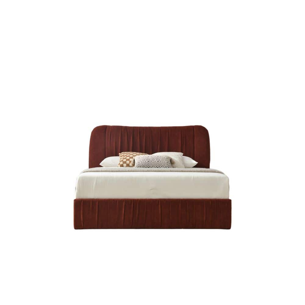 Red Plywood Frame Full Size Upholstered Platform Bed with Lift-up Storage Supported by Metal and Wooden Slats price history on PriceWatchPro