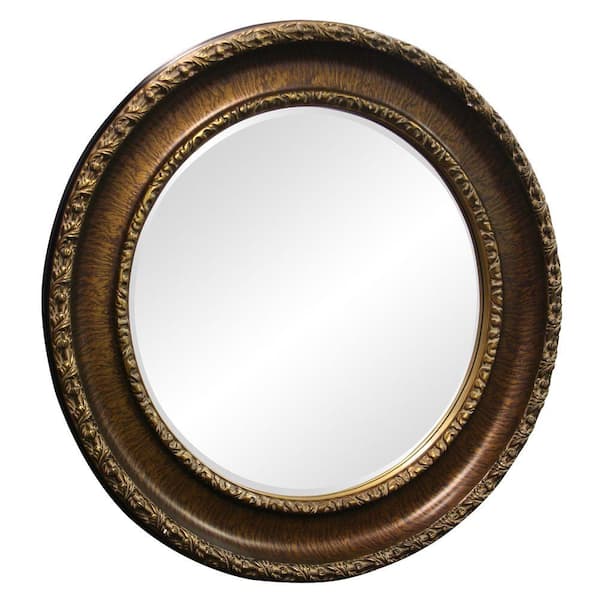 Unbranded 33 in. x 33 in. English Gold Leaf Framed Mirror