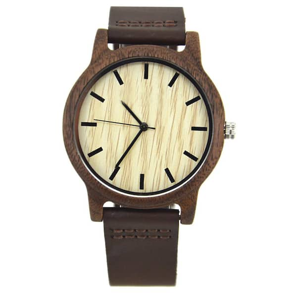 Wood watch leather band new arrivals