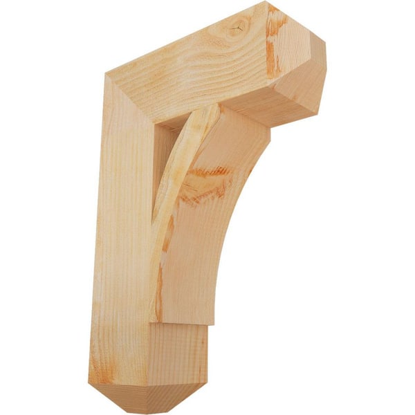 Ekena Millwork 6 in. x 26 in. x 18 in. Douglas Fir Thorton Craftsman Rough Sawn Bracket