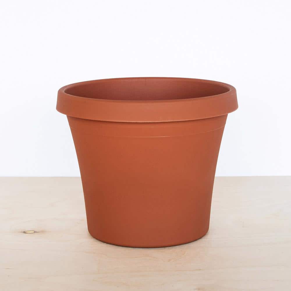 Terracotta Clay 9" x 10" Resin Tapered Planter