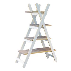 White Modern Folding Cat Tree
