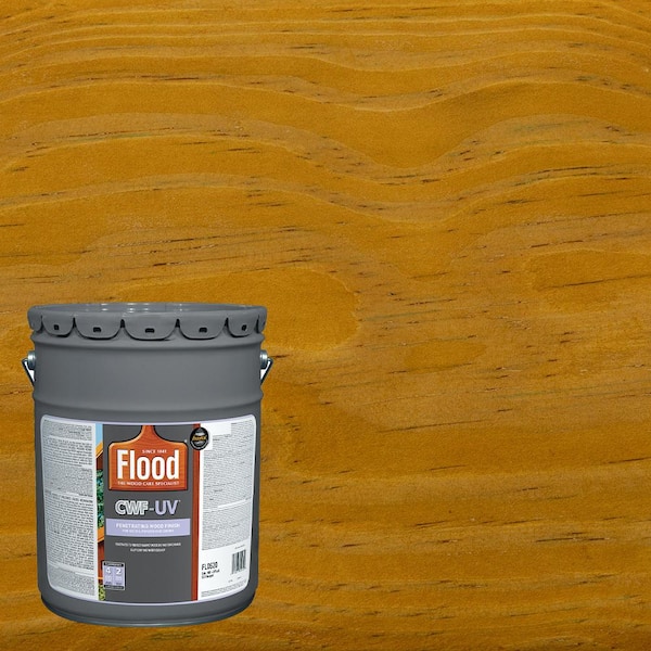 Flood 5 gal. Honey Gold Transparent CWF-UV Penetrating Exterior Wood Stain