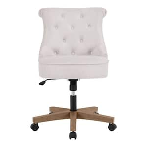 warm ivory elsie upholstered office chair