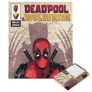 Marvels Deadpool 3 Deadpool Wolverine Comic Silk Touch Throw
