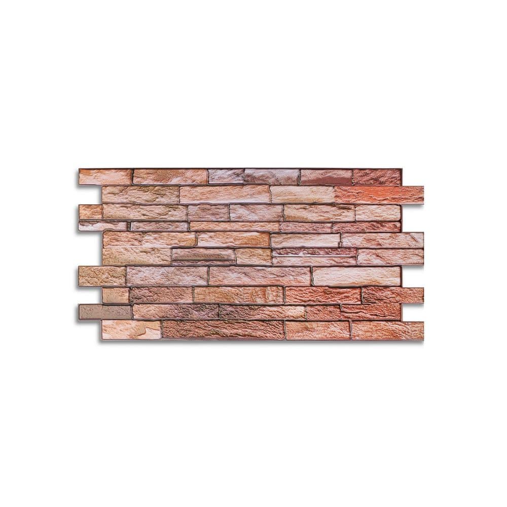 3 ft. x 1 1/2 ft. x 3/16 in Claystone Slate Brown Faux Decorative 3D Wall Panel for Interior (10-Pc) price history on PriceWatchPro
