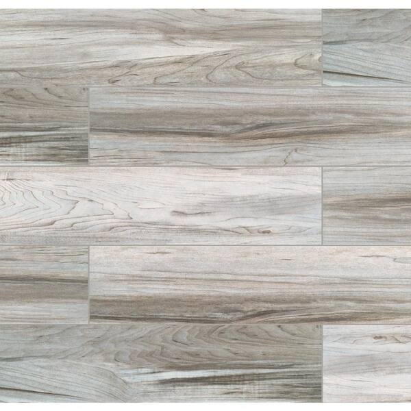MSI Carolina Timber Grey 6 in. x 24 in. Matte Ceramic Floor and Wall Tile (16 sq. ft. / case)
