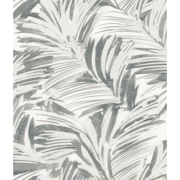 NuWallpaper Grey Palima Peel and Stick Wallpaper Sample