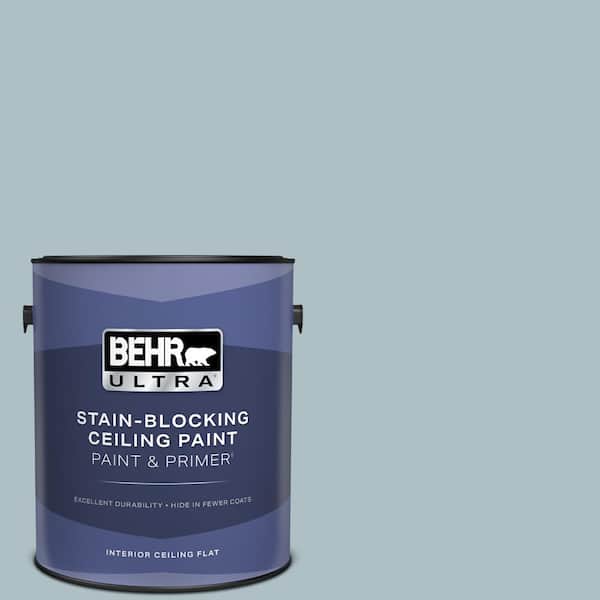 1 gal. #PPU13-14 Ozone Ceiling Flat Interior Paint & Primer