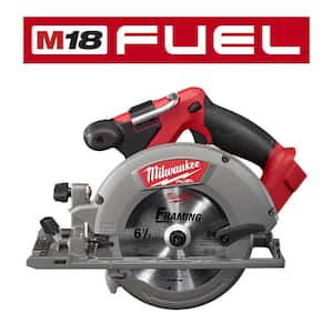 M18 FUEL 18V 6-1/2 in. Brushless Cordless Circular Saw & M18 FUEL HACKZALL Reciprocating Saw w/ (2) M18 6.0Ah Batteries