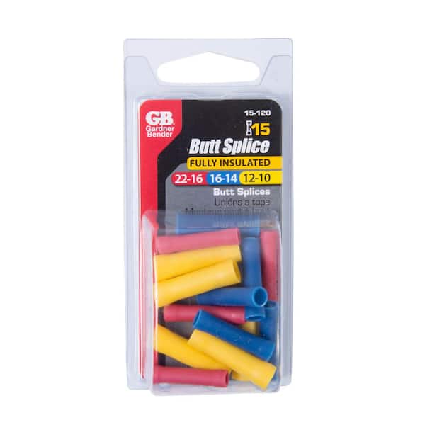 Gardner Bender 22-10 AWG Butt Splice Assortment (15-Pack