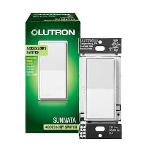 Sunnata On/Off Accessory Switch, only for use with Sunnata LED Dimmers, White (ST-ASR-WH)