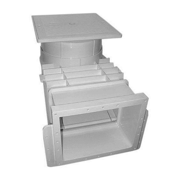 Auto-Skim Series 1.5 in. FIP In Ground Skimmer 8.5 in. Throat Length Square Cover