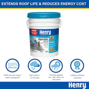 887 Tropi-Cool White 100% Silicone Reflective Roof Coating 0.90 gal.
