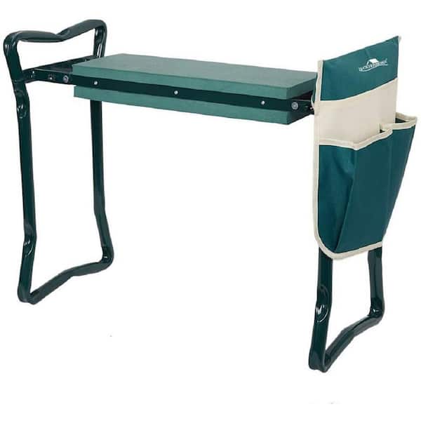 Unbranded Folding Multi-Functional Steel Garden Stool with Tool Bag