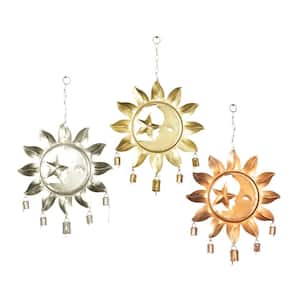 22 in. Multi Colored Metal Eclectic Windchime (Set of 3)