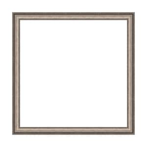 Mirror Makeover Lyla Ornate Silver 37.25 in. W x 37.25 in. H Bathroom Mirror Frame Border Kit-Fits a 36 x 36 mirror