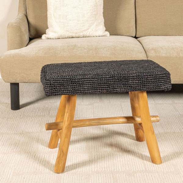 Sophie 18.1 in H Backless Wood Upholstered Stool