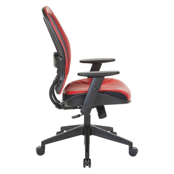 Dark red best sale office chair